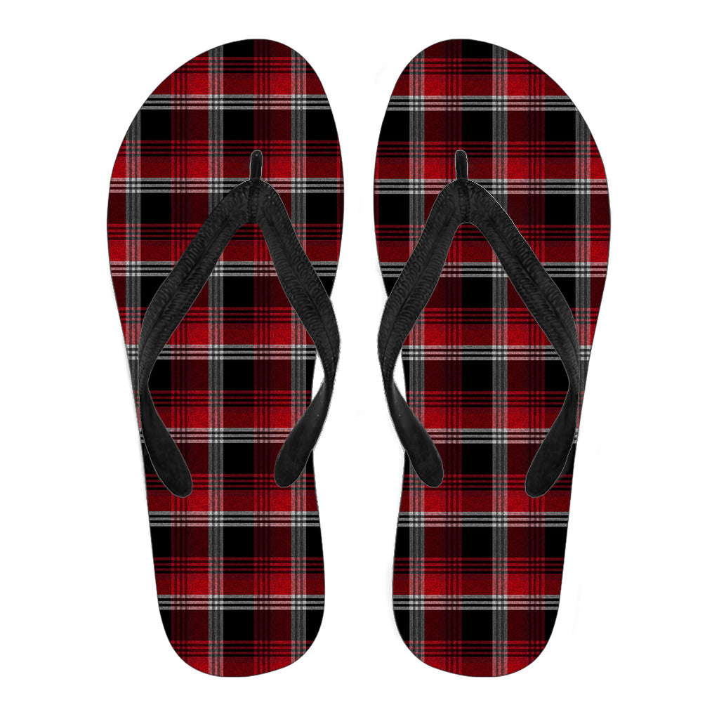 Red Plaid Flip Flops