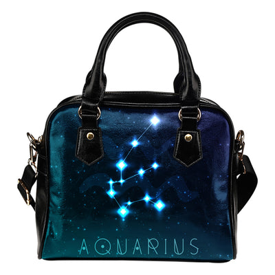 Aquarius Zodiac Shoulder Handbag