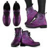 Pink Purple Moon Dream Catcher Mandala Womens Boots