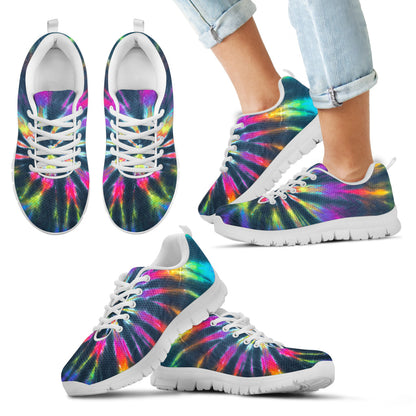 Colorful Neon Tie Dye Sneakers