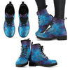 Blue Grunge Womens Boots