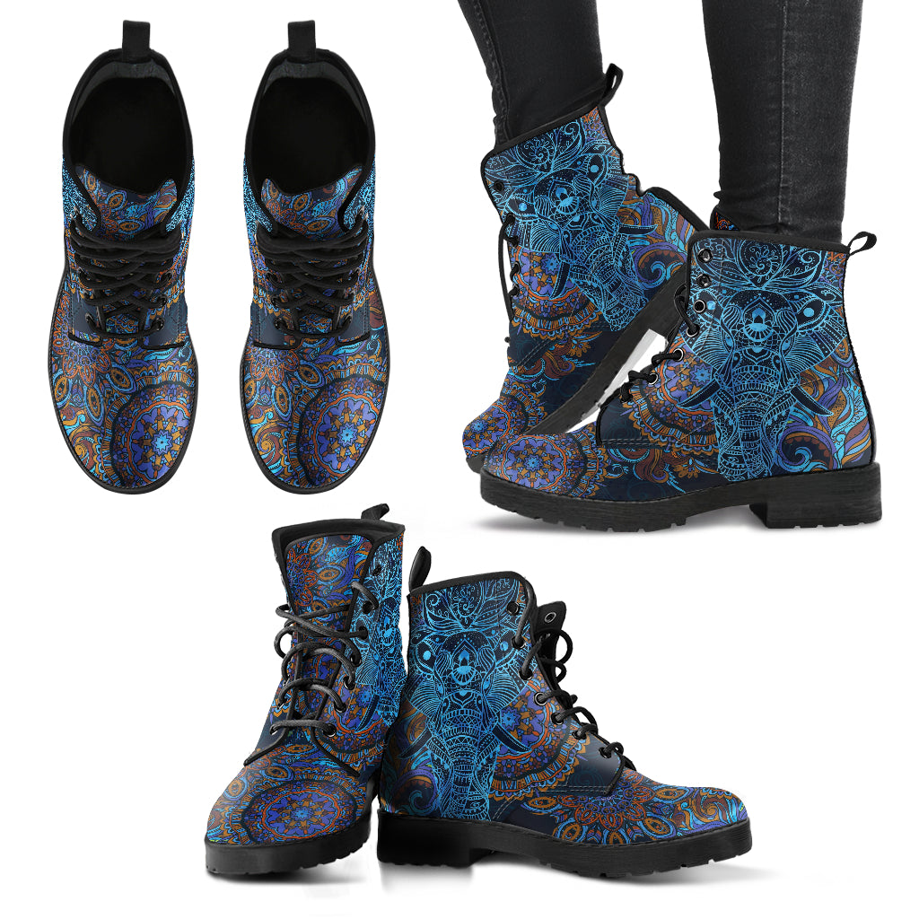 Elephant Mandala Womens Boots