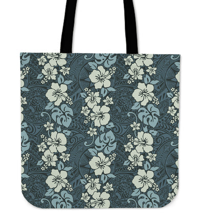 Floral Tribal Canvas Tote Bag