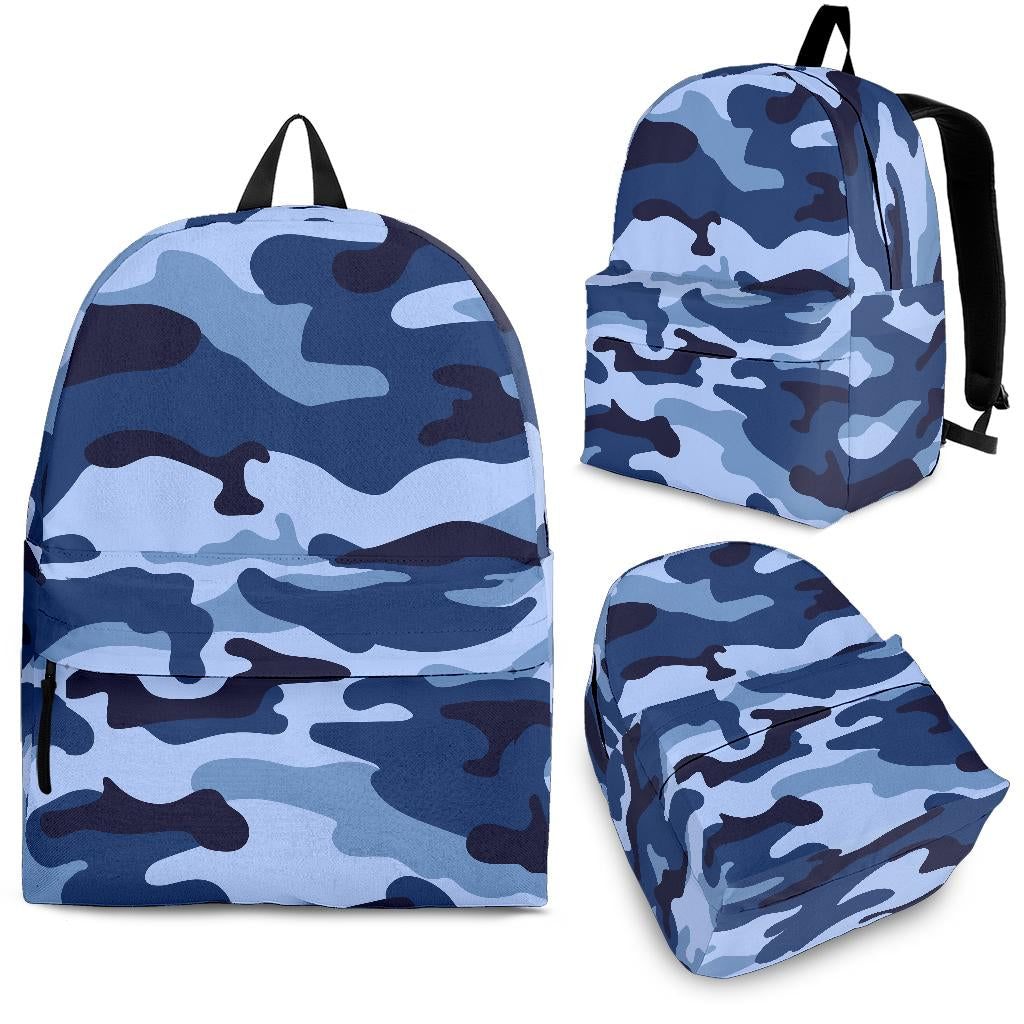 Blue Camouflage Backpack