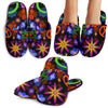 Colorful Peace Signs Slippers