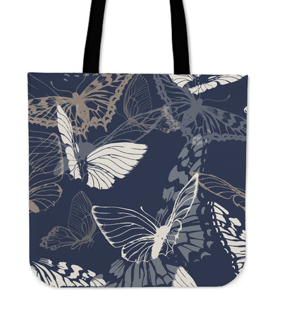 Abstract Butterflies Canvas Tote Bag