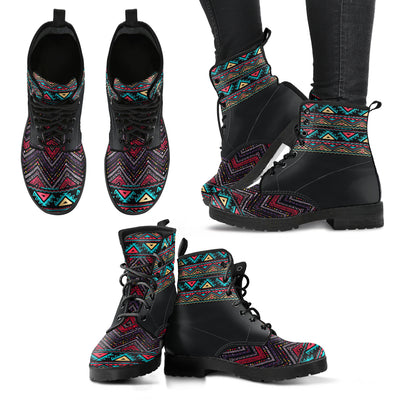 Dark Boho Aztec Womens Boots