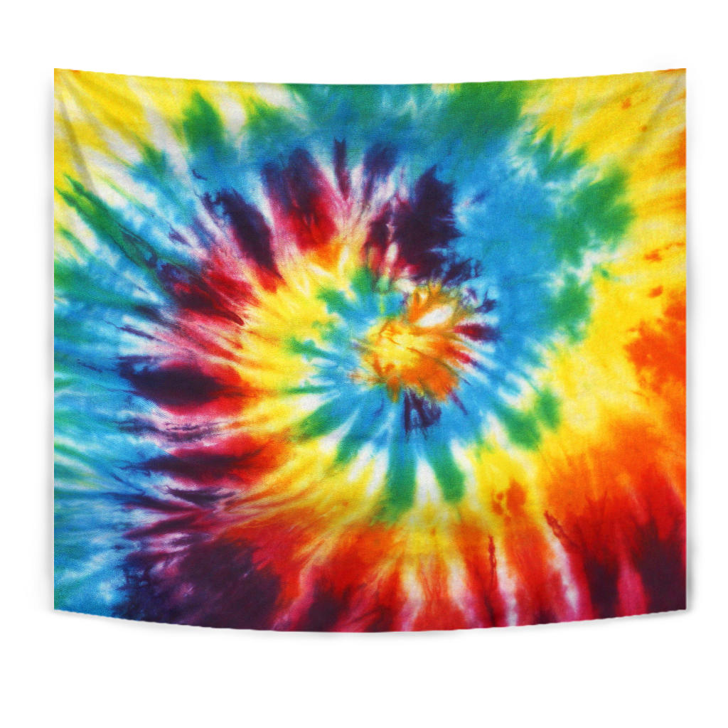 Colorful Tie Dye Abstract Art Wall Tapestry