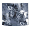 Grey Feathers Wall Tapestry