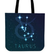 Taurus Zodiac Canvas Tote Bag