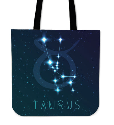 Taurus Zodiac Canvas Tote Bag
