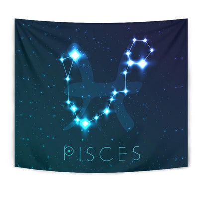 Pisces Zodiac Wall Tapestry
