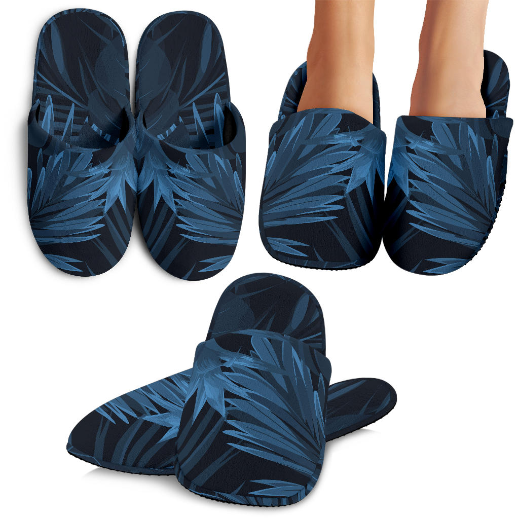Dark Leaves Slippers