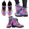 Colorful Peace Sign Hippie Womens Boots