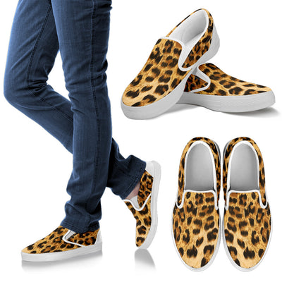 Leopard Cheetah Animal Print Slip On Shoes