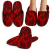 Dark Red Camouflage Slippers