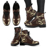 Brown Dragonfly Decor Womens Boots