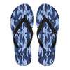 Blue Camouflage Flip Flops