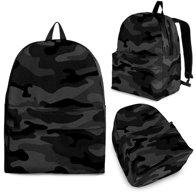 Dark Grey Camouflage Backpack