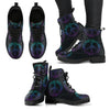 Purple Peace Sign Womens Boots