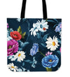 Colorful Flowers Canvas Tote Bag
