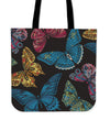 Colorful Butterflies Canvas Tote Bag