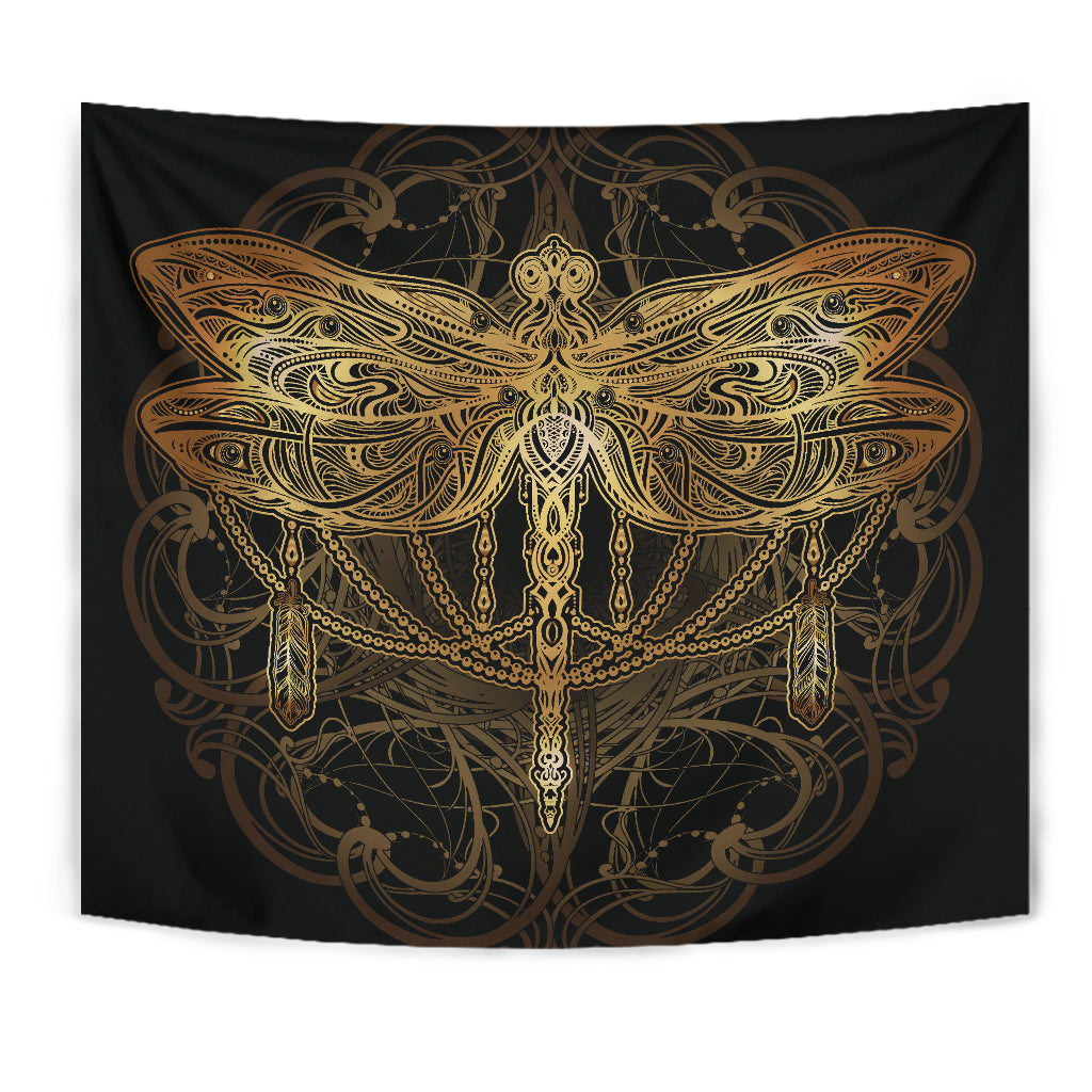 Spiritual Dragonfly Wall Tapestry