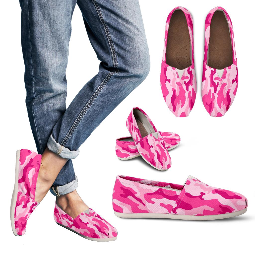 Pink Camouflage Casual Shoes