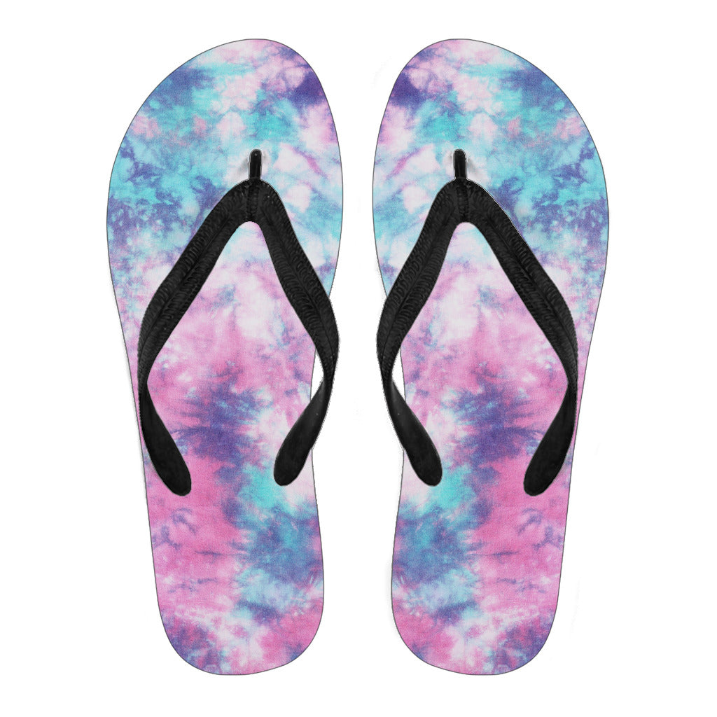 Blue & Pink Cotton Candy Flip Flops
