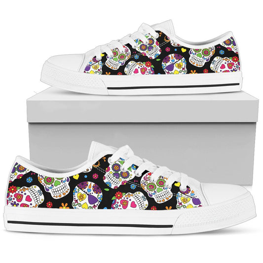 Colorful Sugar Skulls Shoes