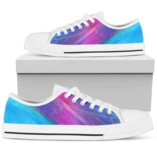 Blue & Purple Abstract Art Shoes