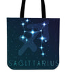 Sagittarius Zodiac Canvas Tote Bag