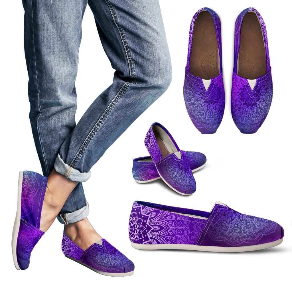 Purple Mandalas Casual Shoes