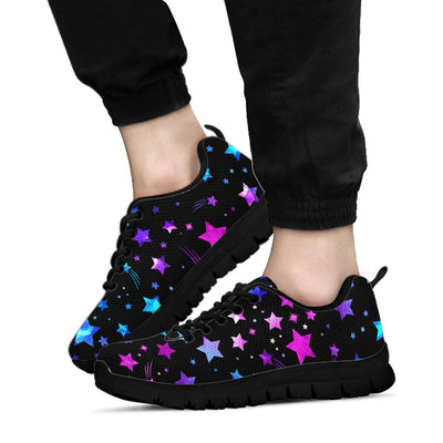 Purple Stars Sneakers - White