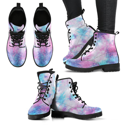 Blue & Pink Cotton Candy Womens Boots