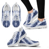 Blue Denim Abstract Sneakers