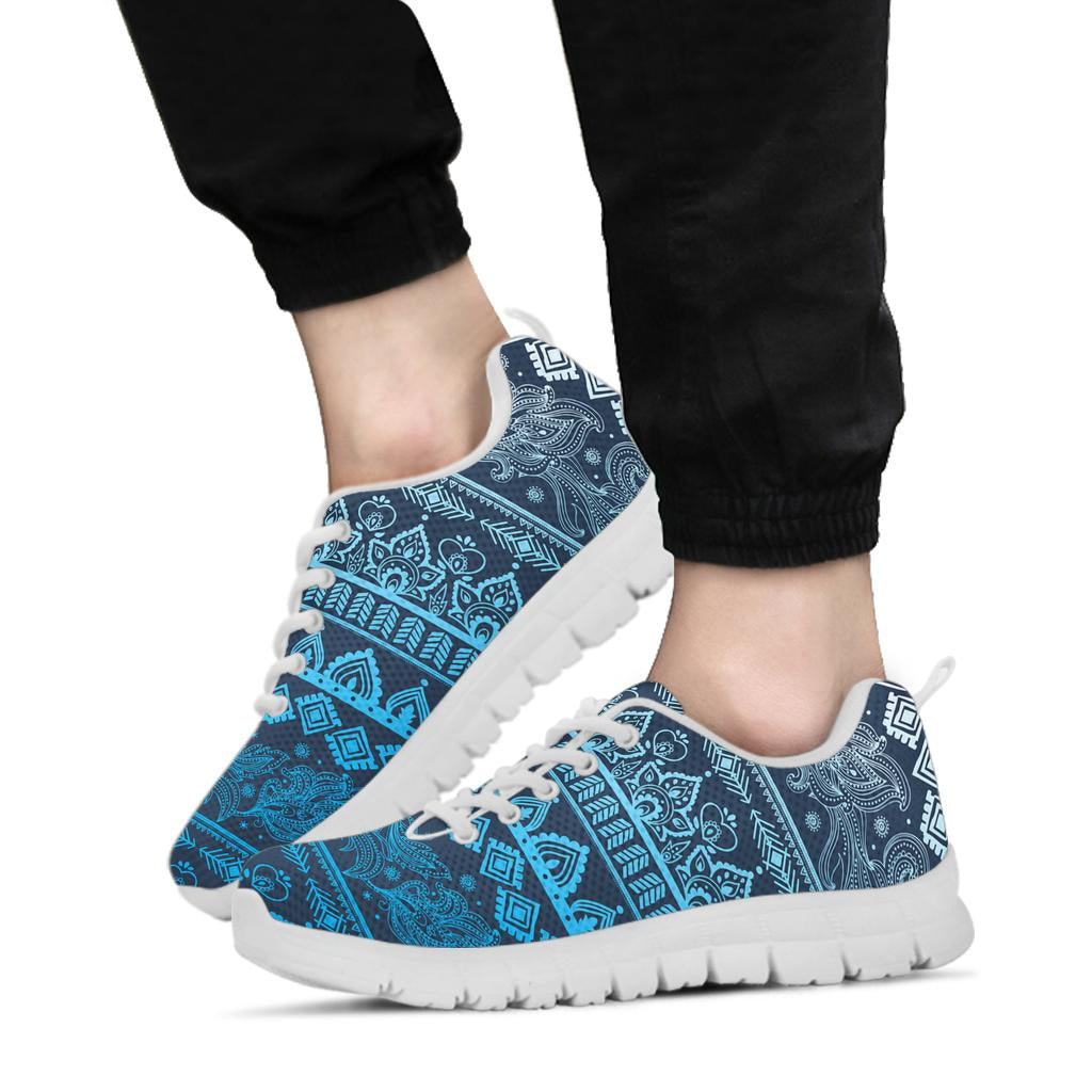 Blue Boho Sneakers