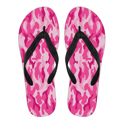 Pink Camouflage Flip Flops