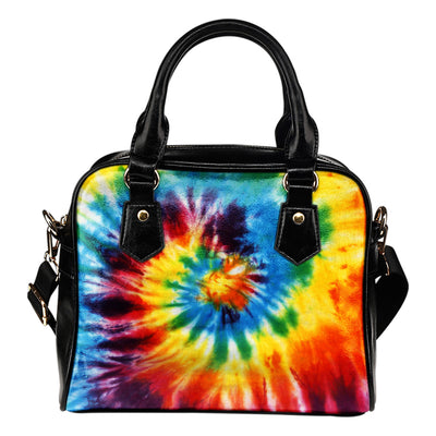 Colorful Tie Dye Abstract Art Shoulder Handbag