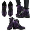 Purple Dragonfly Mandala Womens Boots