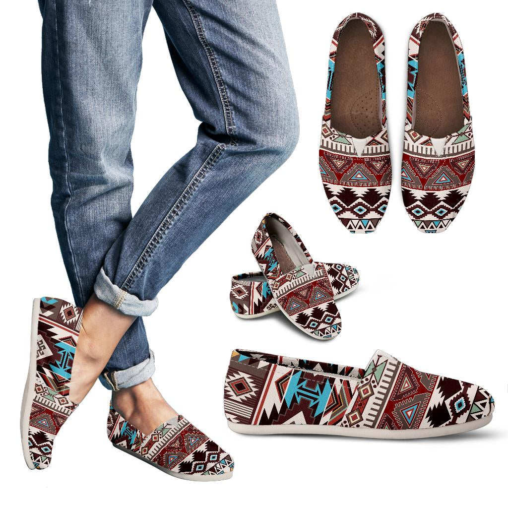 Brown Boho Aztec Casual Shoes