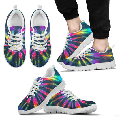 Colorful Neon Tie Dye Sneakers