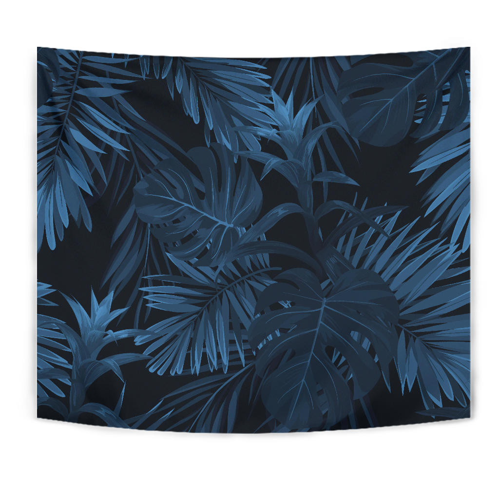 Dark Leaves Wall Tapestry