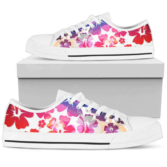 Colorful Aloha Flowers Shoes