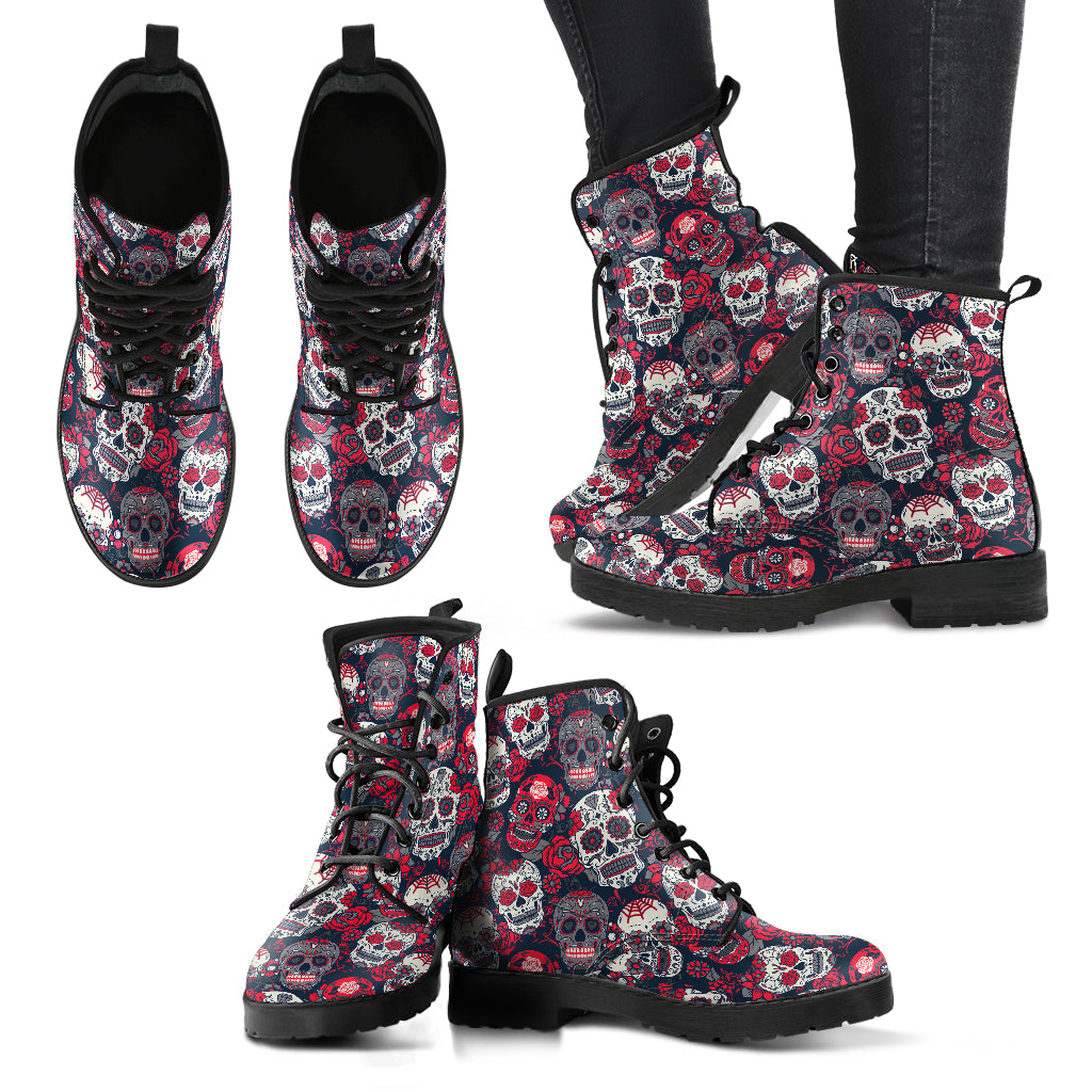 Sugar Skulls & Roses Womens Boots