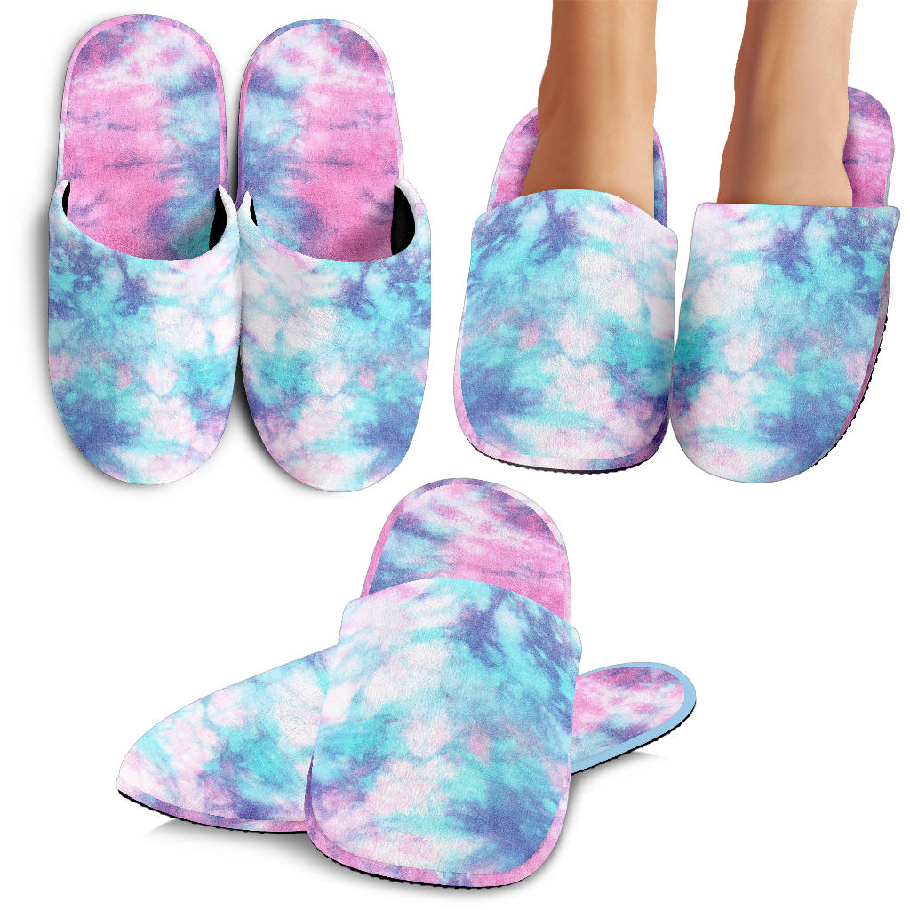 Blue & Pink Cotton Candy Slippers