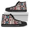 Brown Boho Aztec High Top Shoes