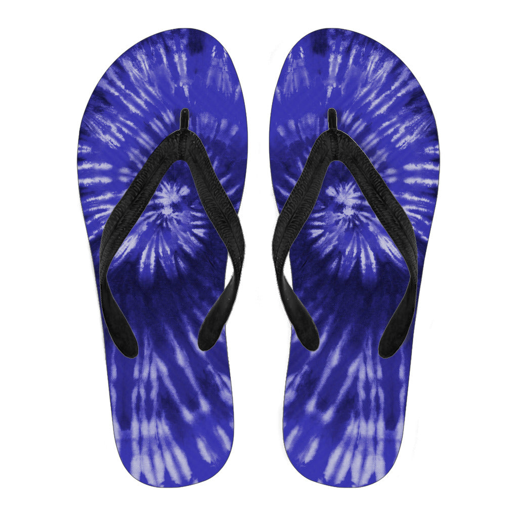 Royal Blue Tie Dye Flip Flops