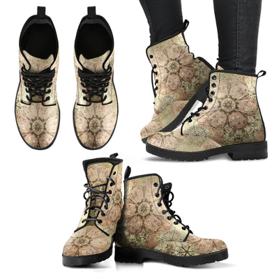 Vintage Floral Mandala Womens Boots