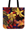 Colorful Flowers Canvas Tote Bag